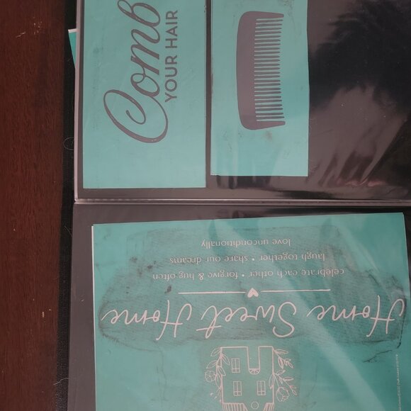 Bundled Reusable Silk Screen Stencils ~ 10 x 13 Binder ~Home, Laundry, Kitchen - Picture 9 of 16